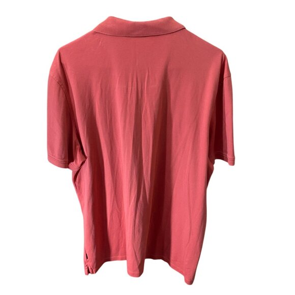 Calvin Klein Mens Polo Shirt Size XL Coral Short Sleeve Classic Casual Travel - Picture 2 of 5